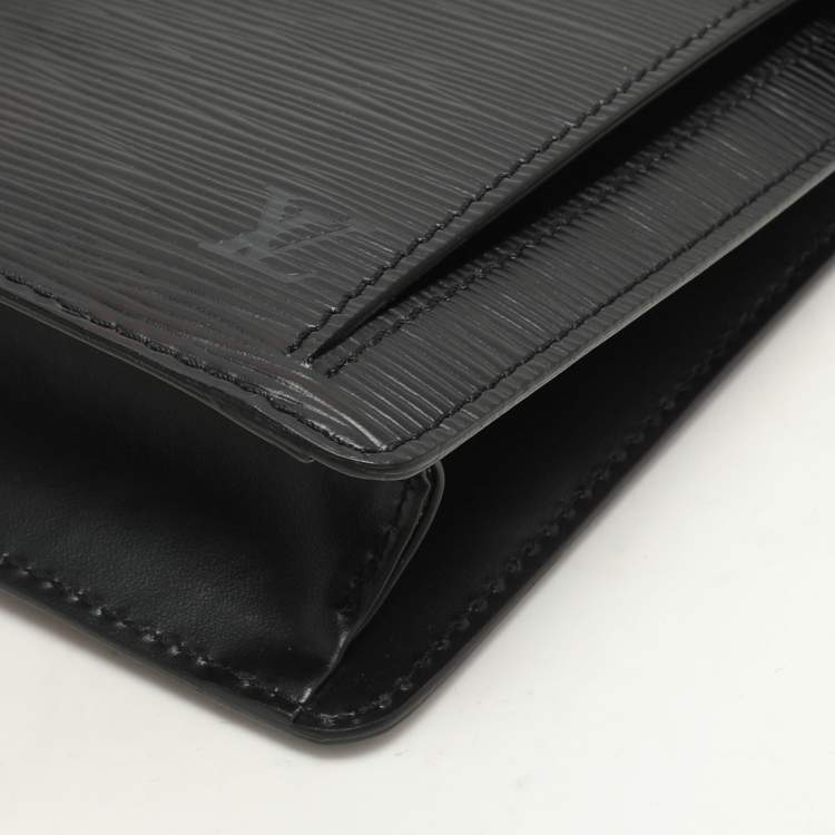 Pre Owned Louis Vuitton Black Epi Leather Sellier Dragonne Clutch