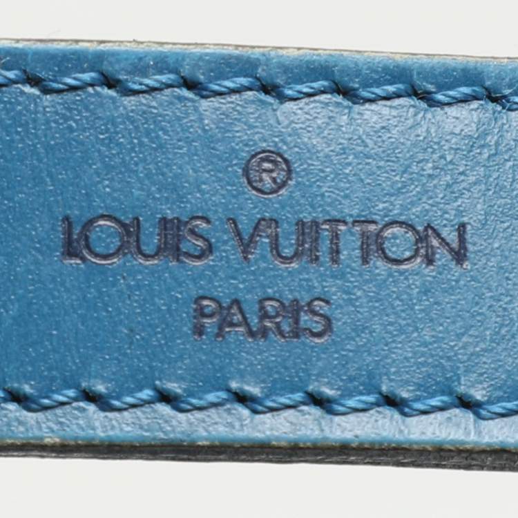 Pre Owned Louis Vuitton Cyan Epi Leather Noe Bag