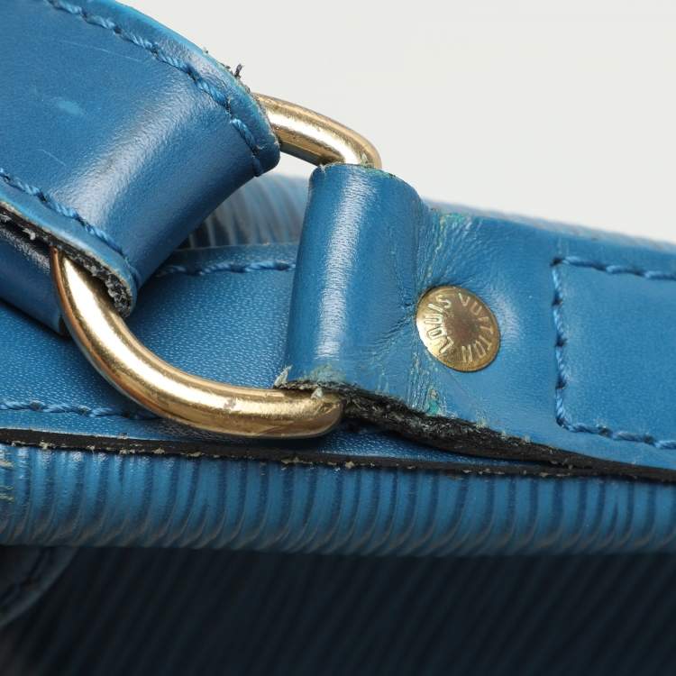 Pre Owned Louis Vuitton Cyan Epi Leather Noe Bag