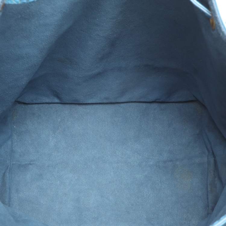 Pre Owned Louis Vuitton Cyan Epi Leather Noe Bag