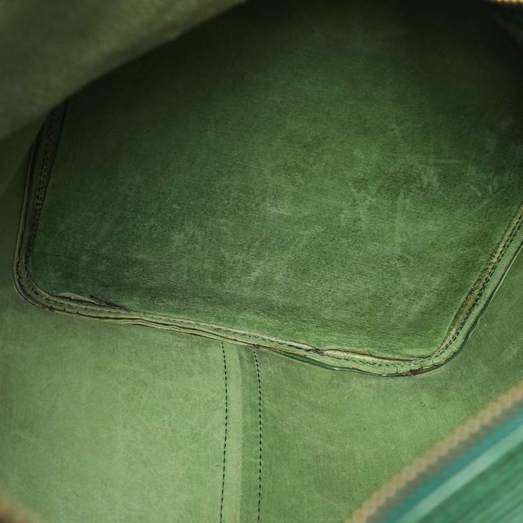 Pre Owned Louis Vuitton Green Epi Leather Keepall 50 Bag