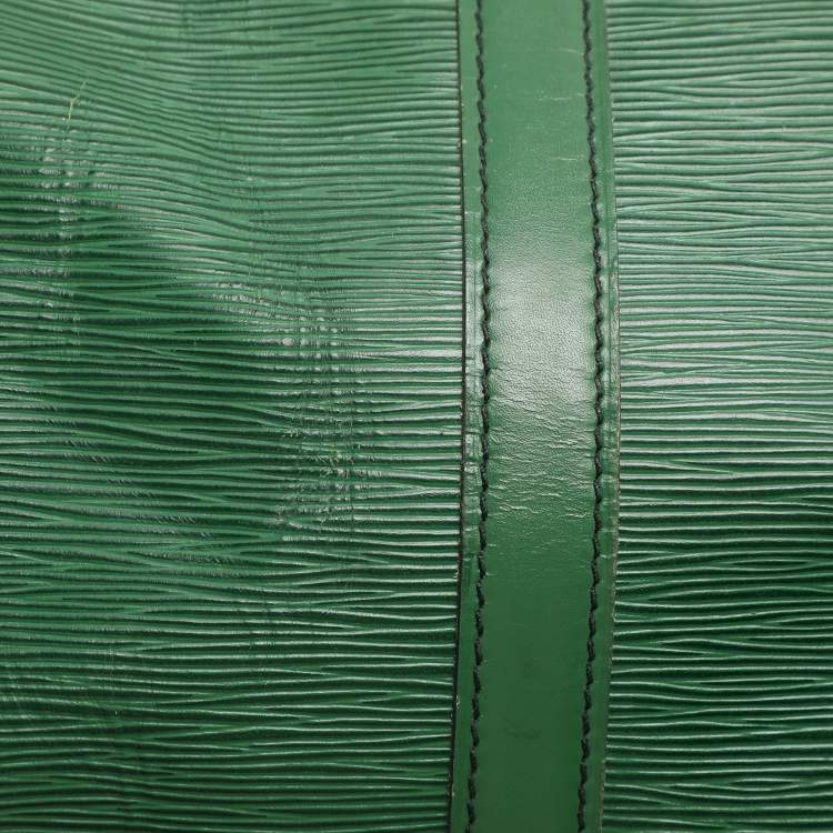 Pre Owned Louis Vuitton Green Epi Leather Keepall 50 Bag