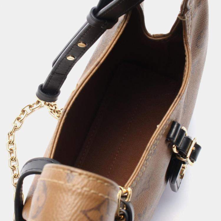 Pre Owned Louis Vuitton Brown Monogram Reverse Atlantis BB Crossbody Bag  