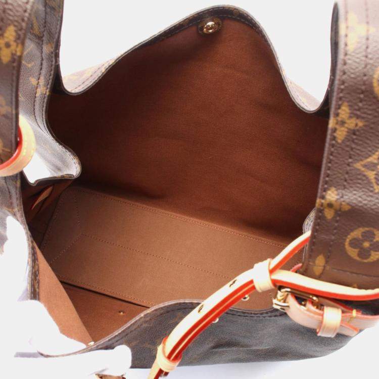 Pre Owned Louis Vuitton Brown Monogram Leather Atlantis GM Shoulder Bag 