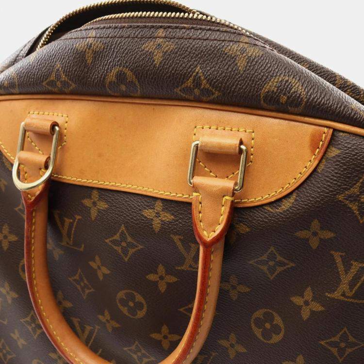 Pre Owned Louis Vuitton Brown Monogram Deauville Bowling Handbag 