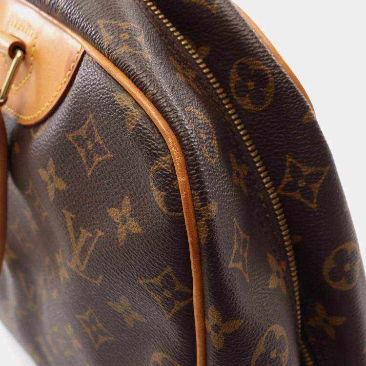 Pre Owned Louis Vuitton Brown Monogram Deauville Bowling Handbag 