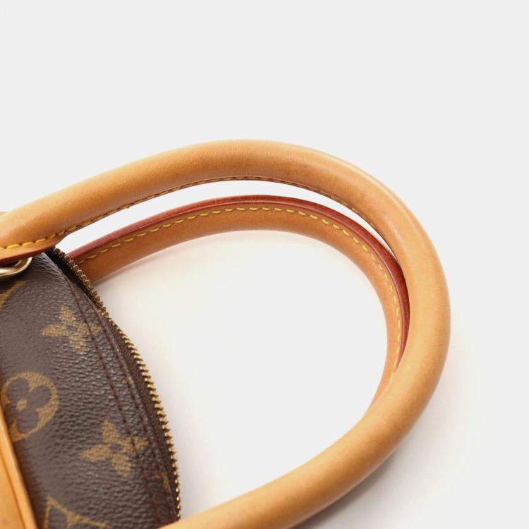 Pre Owned Louis Vuitton Brown Monogram Deauville Bowling Handbag 