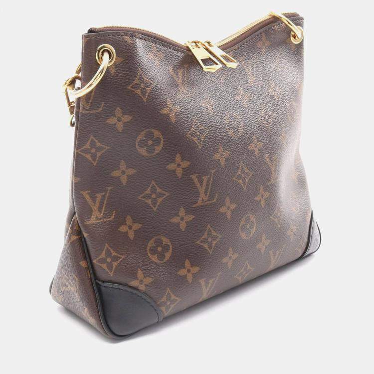 Pre Owned Louis Vuitton Brown Monogram Canvas Odeon NM PM Shoulder Bag 
