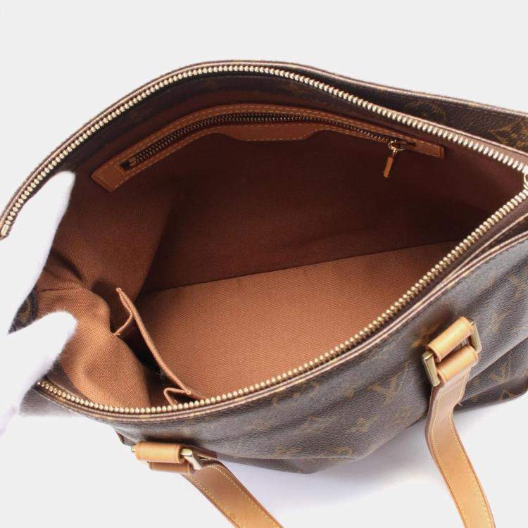 Pre Owned Louis Vuitton Brown Monogram Canvas Cabas Piano Tote Bag