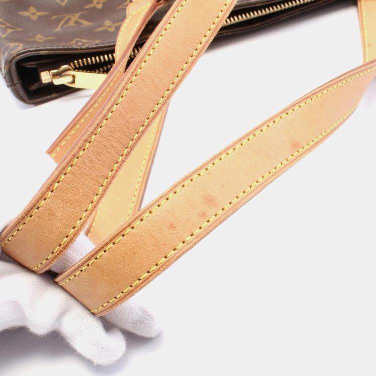 Pre Owned Louis Vuitton Brown Monogram Canvas Cabas Piano Tote Bag