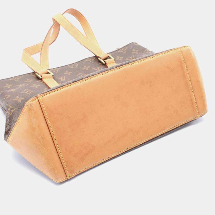 Pre Owned Louis Vuitton Brown Monogram Canvas Cabas Piano Tote Bag