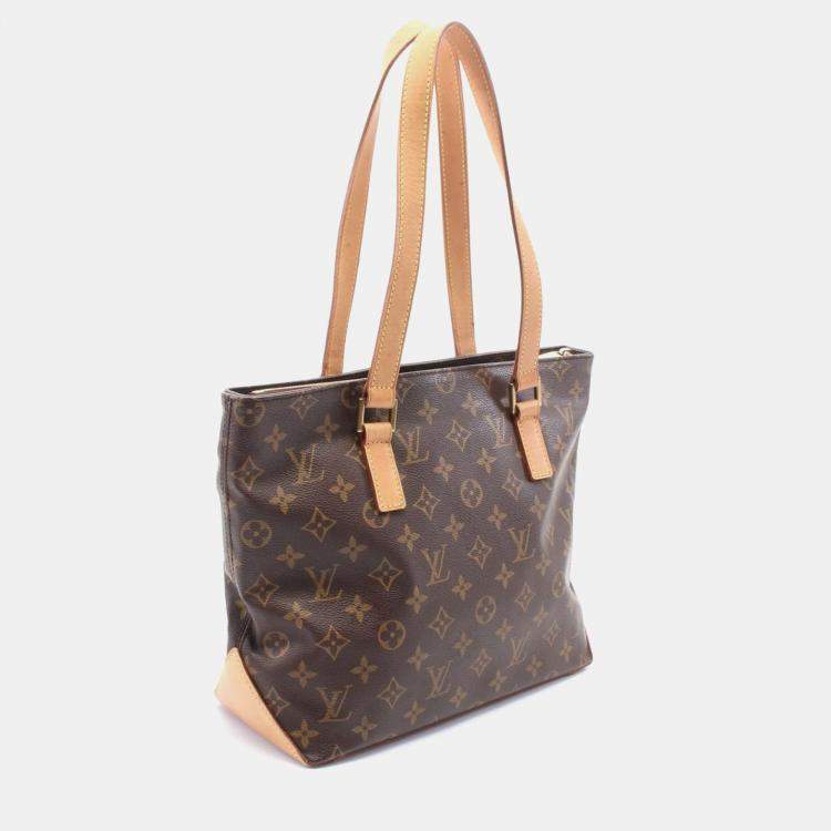 Pre Owned Louis Vuitton Brown Monogram Canvas Cabas Piano Tote Bag
