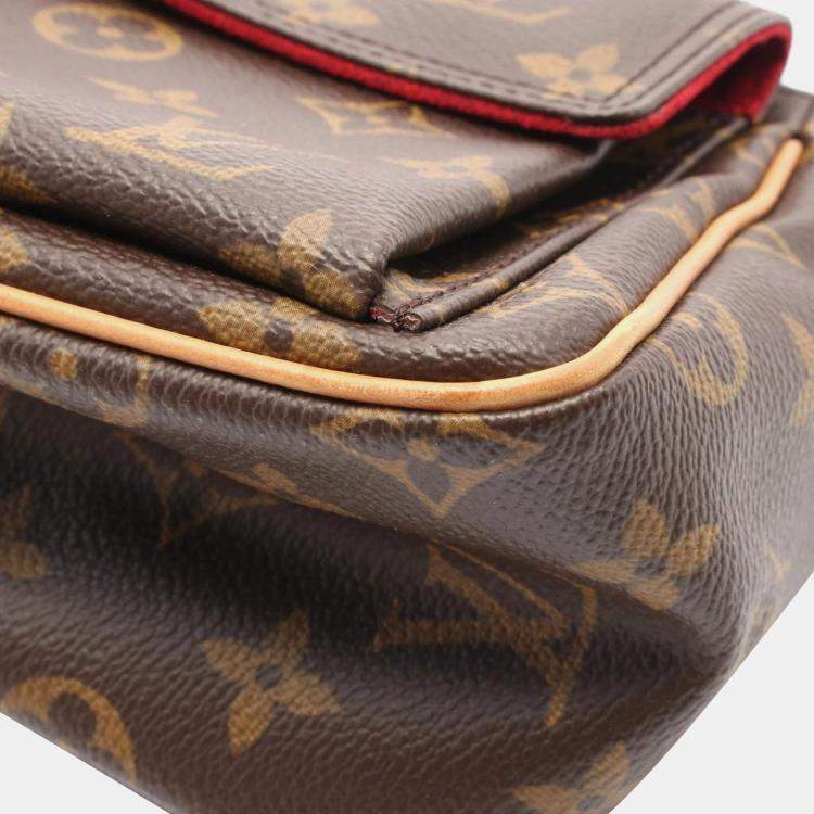 Pre Owned Louis Vuitton Brown Monogram Canvas PM Vivacite Shoulder Bag