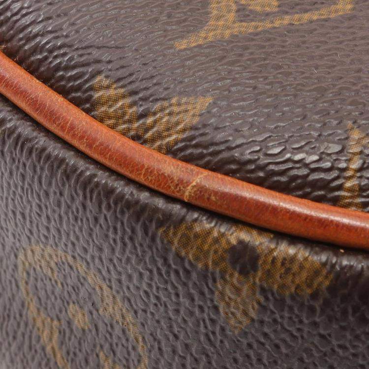 Pre Owned Louis Vuitton Brown Monogram Canvas MM Odeon Shoulder Bag