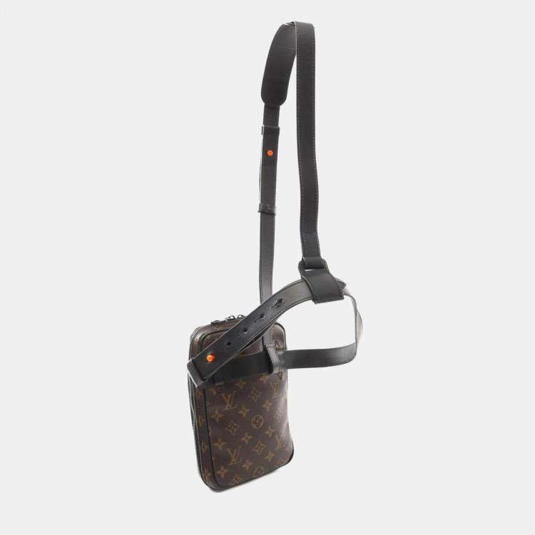 Pre Owned Louis Vuitton Brown Monogram Solar Ray Canvas Utility Side Waist Bag