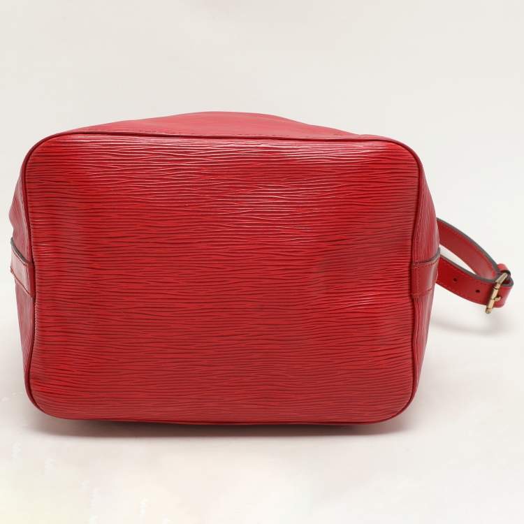 Pre Owned Louis Vuitton Red Epi Leather Petit Noe Bag