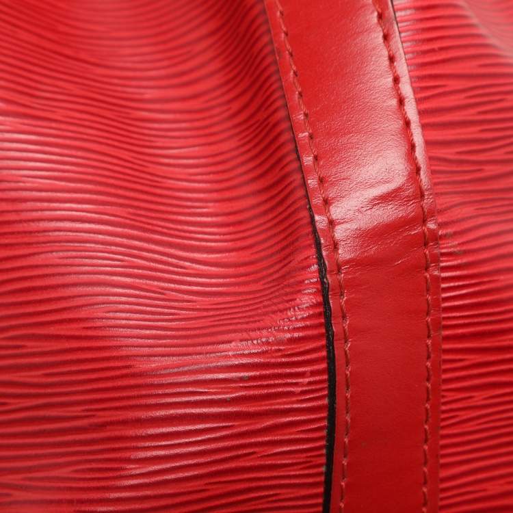 Pre Owned Louis Vuitton Red Epi Leather Petit Noe Bag