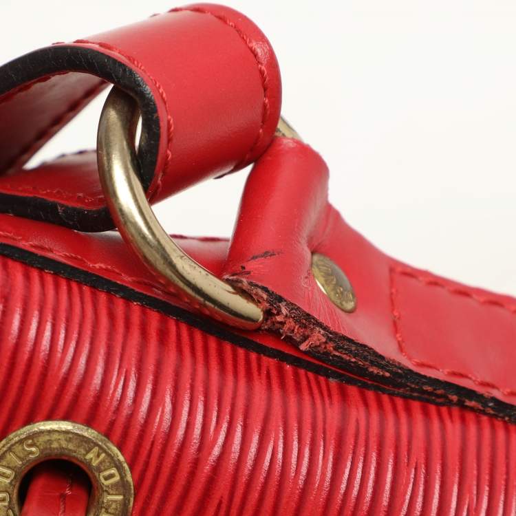 Pre Owned Louis Vuitton Red Epi Leather Petit Noe Bag