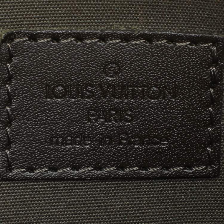 Pre Owned Louis Vuitton Khaki Green Monogram Mini Lin Lucille PM Bag