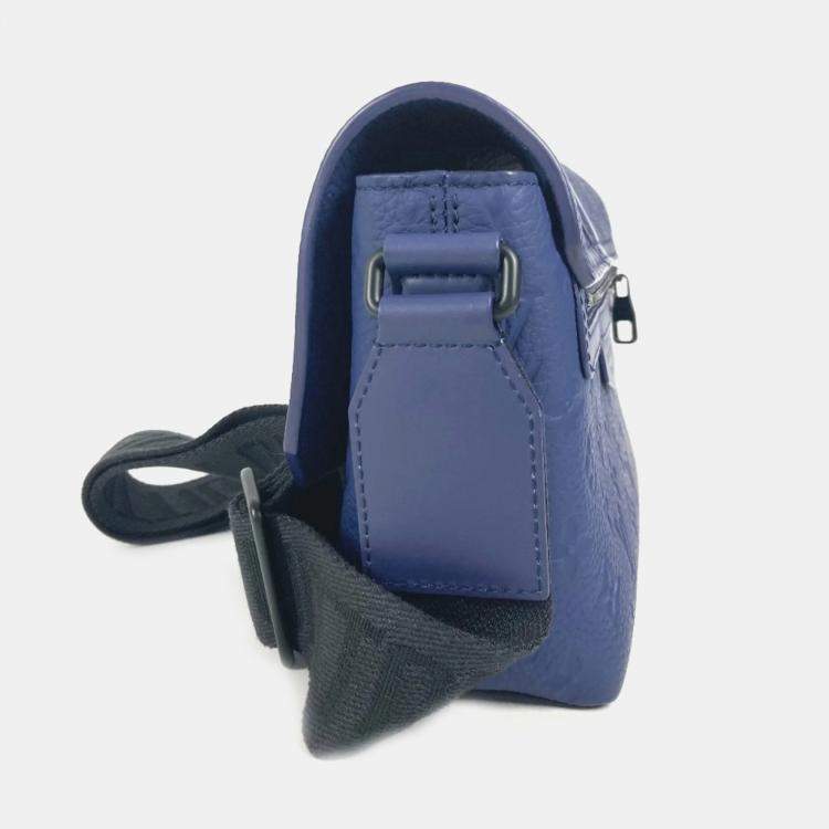 Pre Owned Louis Vuitton Blue Taurillon Leather Monogram S-Cape Messenger Bag