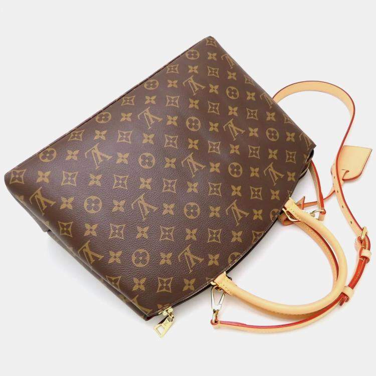 Pre Owned Louis Vuitton Brown Monogram Leather Grand Palais MM Handbag