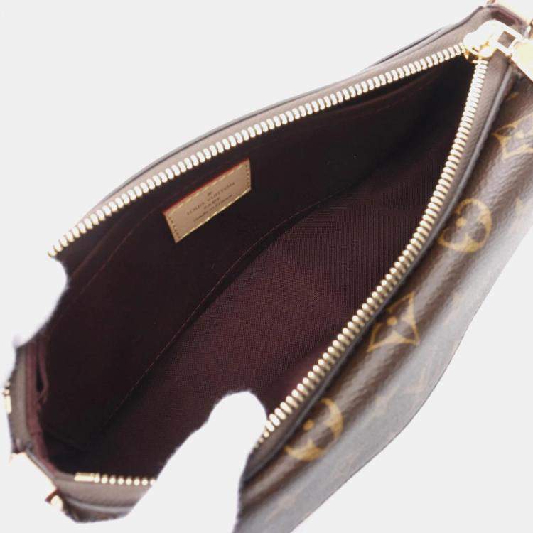 Pre Owned Louis Vuitton Brown Coated Canvas Vivacite Shoulder Bag