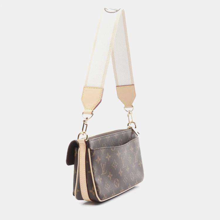 Pre Owned Louis Vuitton Brown Coated Canvas Vivacite Shoulder Bag
