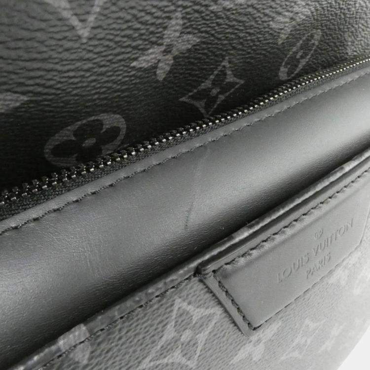 Pre Owned Louis Vuitton Black Monogram Eclipse Canvas Backpack