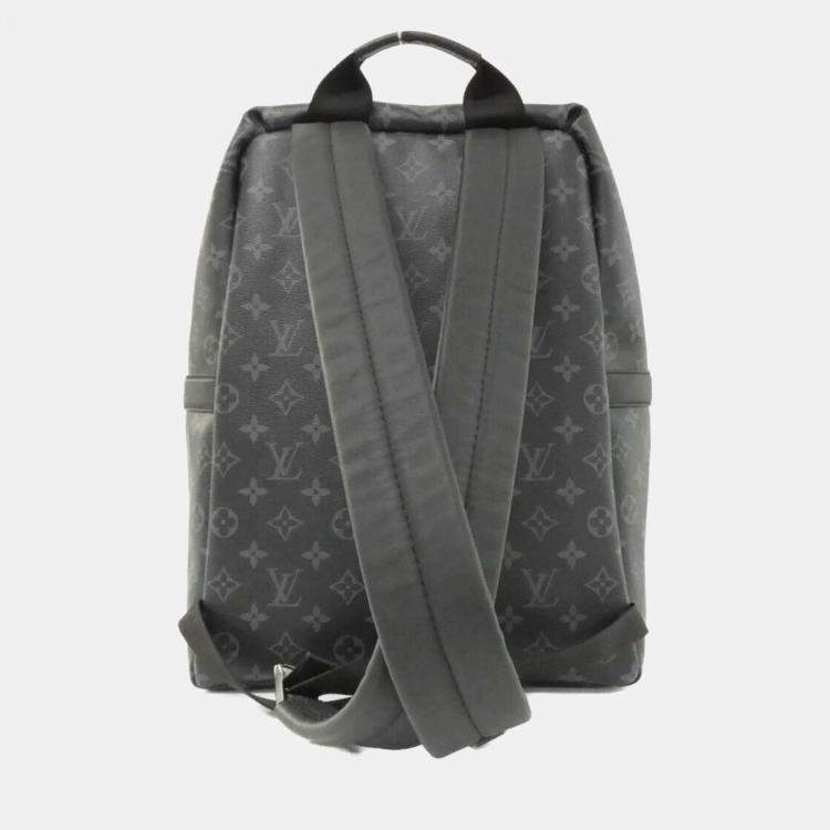 Pre Owned Louis Vuitton Black Monogram Eclipse Canvas Backpack