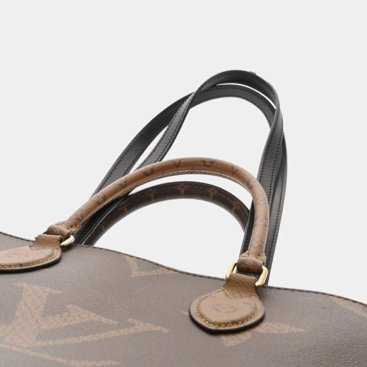 Pre Owned Louis Vuitton Brown Monogram Canvas Reverse OnTheGo MM Handbag