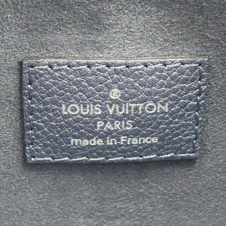 Pre Owned Louis Vuitton Metallic Blue Leather Monogram Empreinte OnTheGo PM Handbag