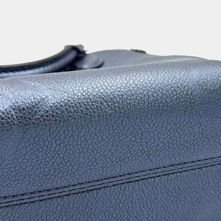 Pre Owned Louis Vuitton Metallic Blue Leather Monogram Empreinte OnTheGo PM Handbag