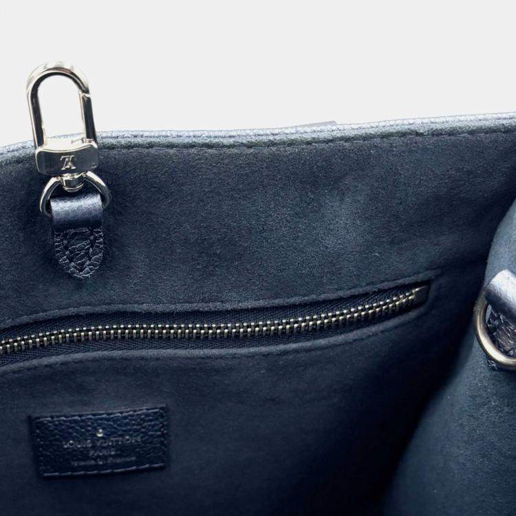Pre Owned Louis Vuitton Metallic Blue Leather Monogram Empreinte OnTheGo PM Handbag