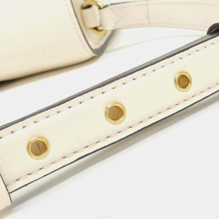 Pre Owned Louis Vuitton Cream Leather Pont Neuf Shoulder Bag