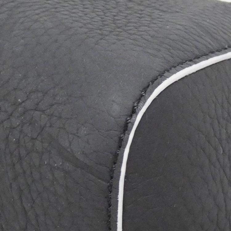 Pre Owned Louis Vuitton Black Leather Keepall Shoulder Bag