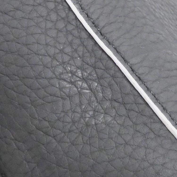 Pre Owned Louis Vuitton Black Leather Keepall Shoulder Bag