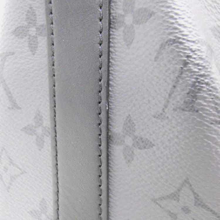 Pre Owned Louis Vuitton Monogram Eclipse Keepall Bandouliere 35 Boston Bag