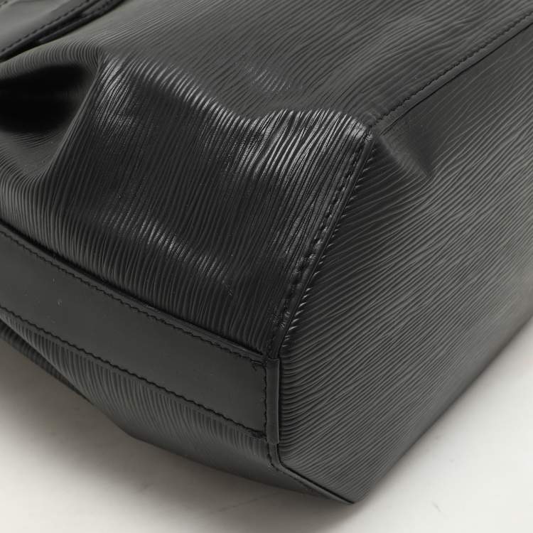 Pre Owned Louis Vuitton Black Epi Leather Sac D'Epaule PM Bag