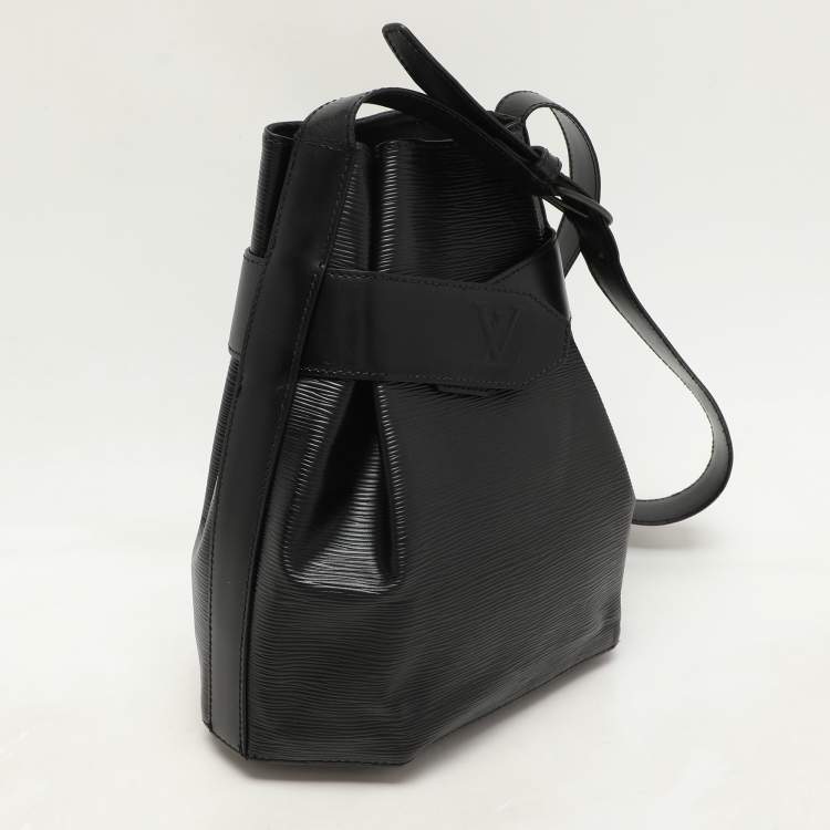Pre Owned Louis Vuitton Black Epi Leather Sac D'Epaule PM Bag