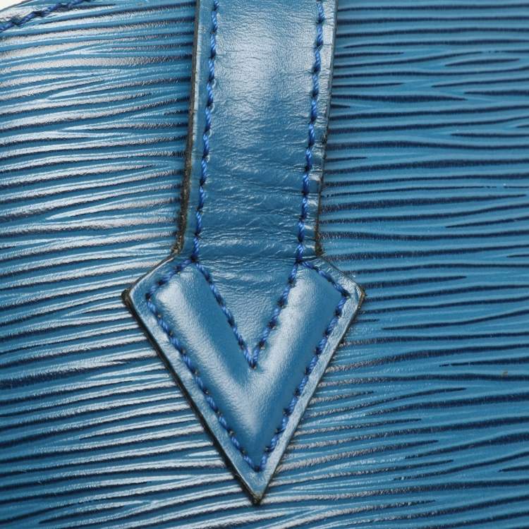 Pre Owned Louis Vuitton Blue Epi Leather Saint Jacques GM Bag