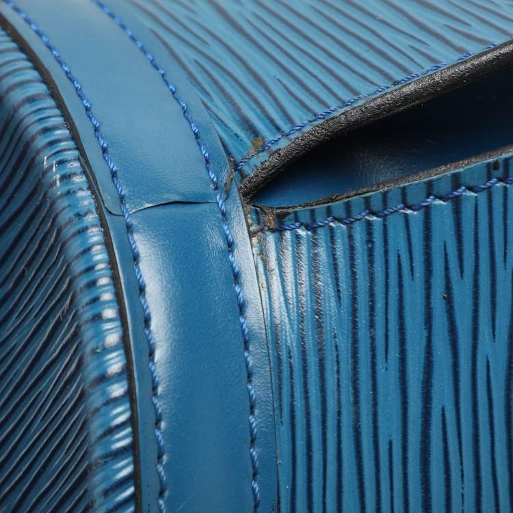 Pre Owned Louis Vuitton Blue Epi Leather Saint Jacques GM Bag