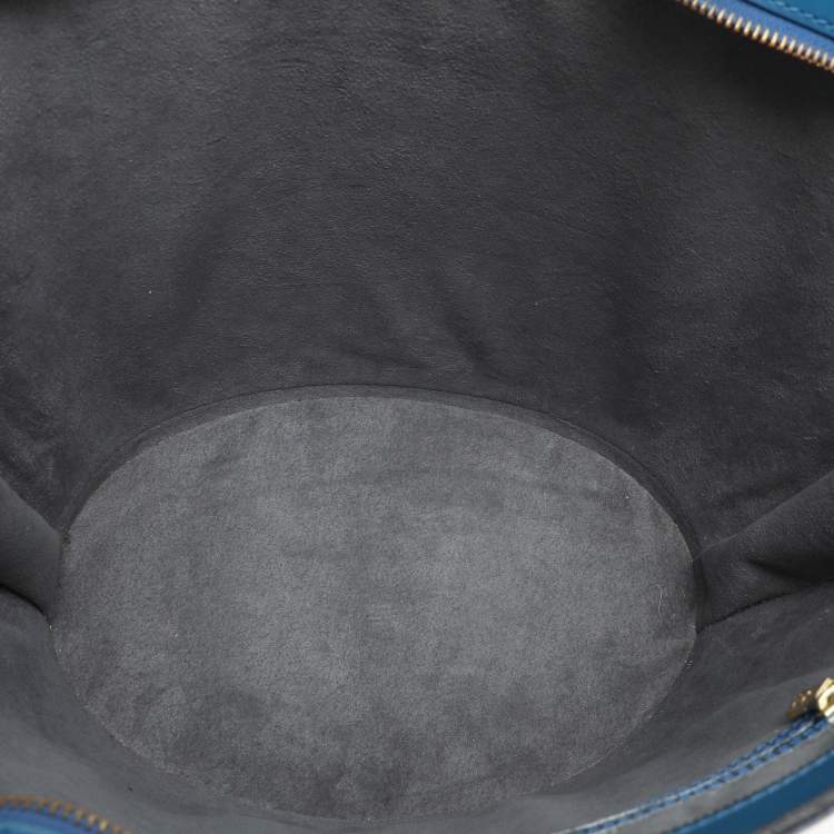 Pre Owned Louis Vuitton Blue Epi Leather Saint Jacques GM Bag