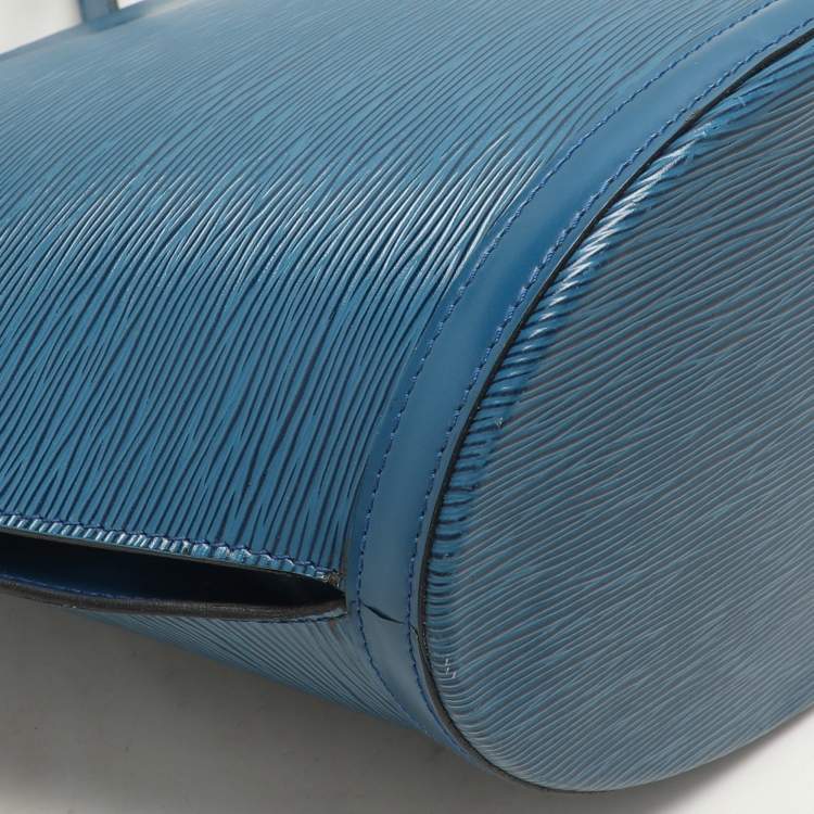 Pre Owned Louis Vuitton Blue Epi Leather Saint Jacques GM Bag