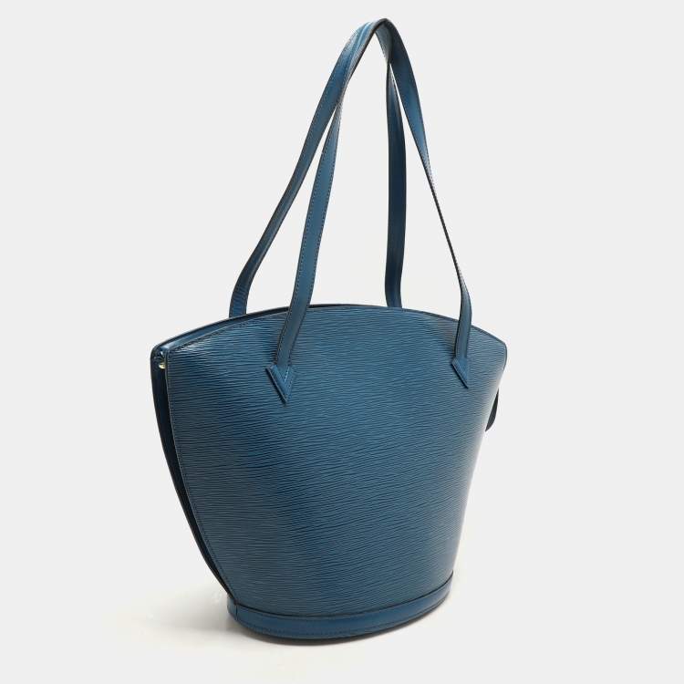 Pre Owned Louis Vuitton Blue Epi Leather Saint Jacques GM Bag