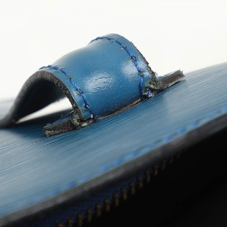 Pre Owned Louis Vuitton Blue Epi Leather Saint Jacques GM Bag