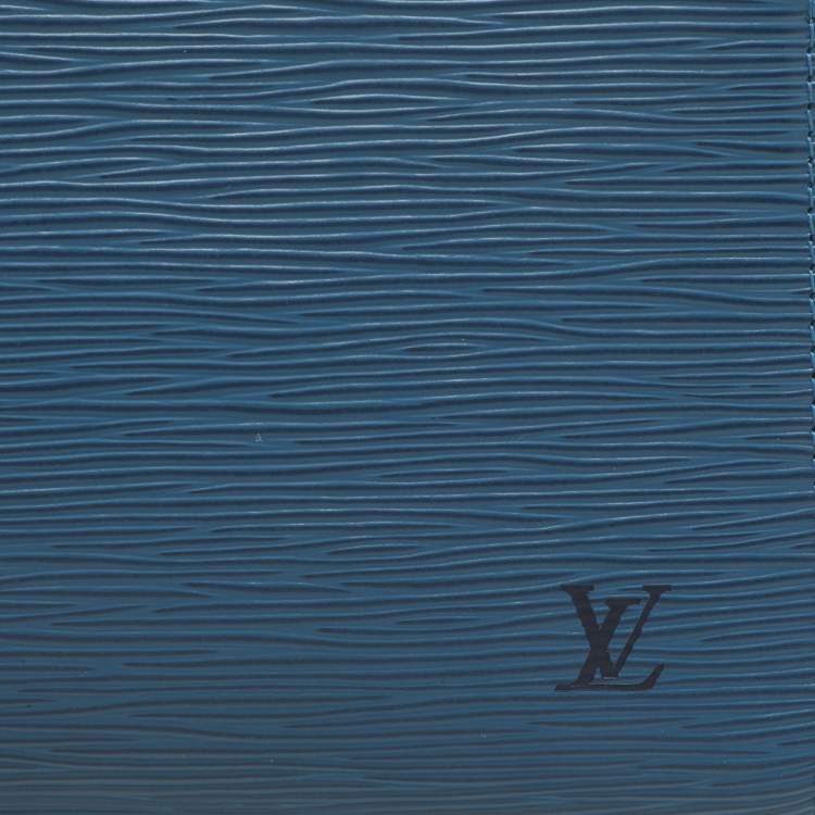 Pre Owned Louis Vuitton Blue Epi Leather Pochette Accessories