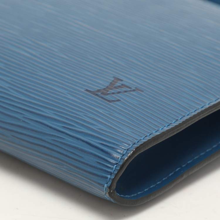 Pre Owned Louis Vuitton Blue Epi Leather Pochette Accessories