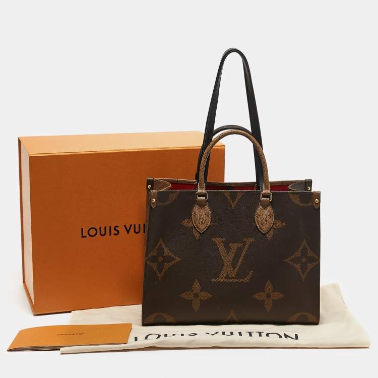Pre Owned Louis Vuitton Reverse Monogram Canvas Giant Onthego MM Bag