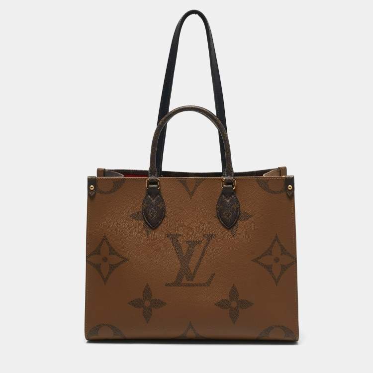 Pre Owned Louis Vuitton Reverse Monogram Canvas Giant Onthego MM Bag