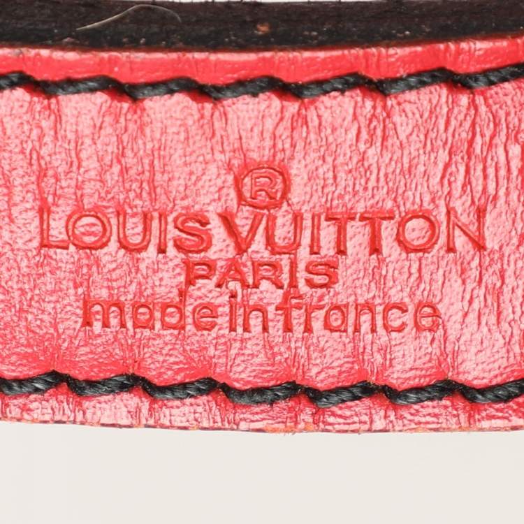 Pre Owned Louis Vuitton Red Epi Leather Noe Bag